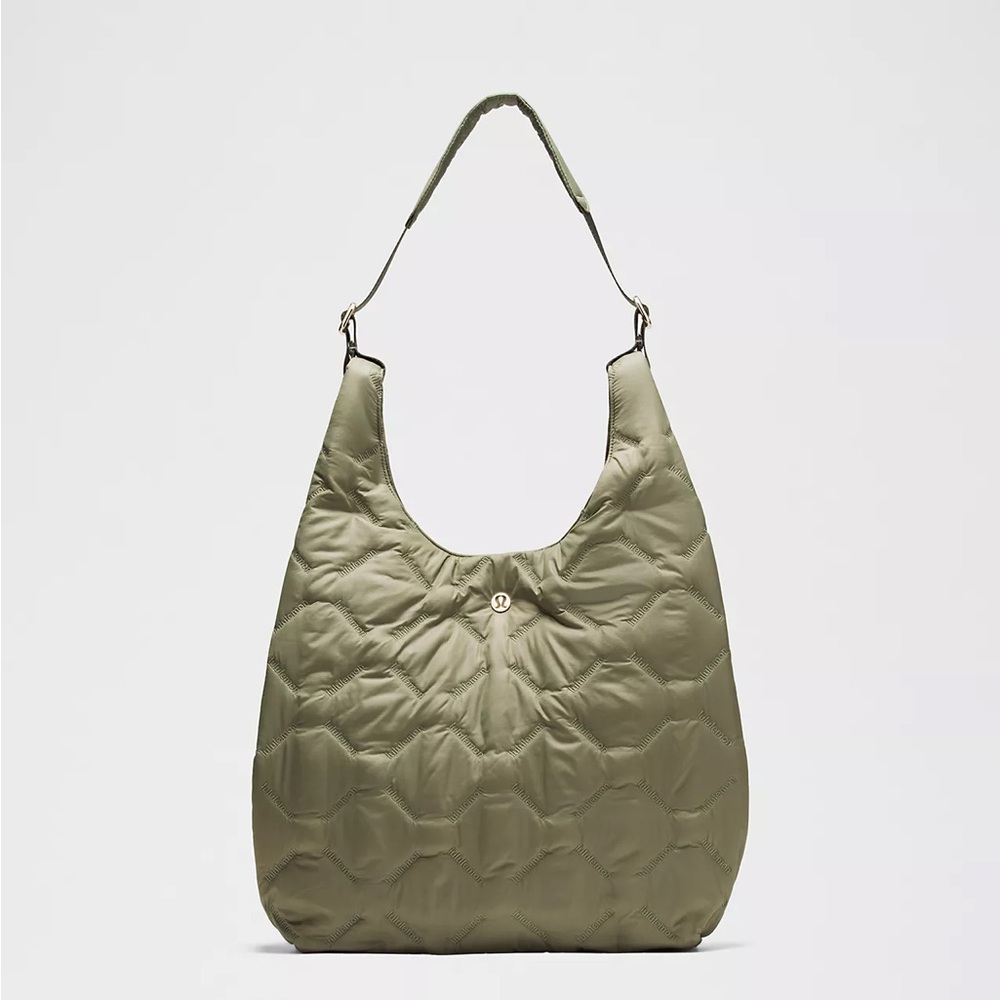 Lululemon Quilty Pleasures Shoulder Bag 14L - Bay Leaf / Gold Hardware